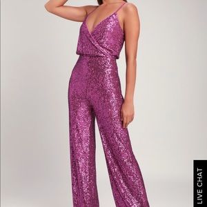 Lulus sequence jumpsuit NEW!